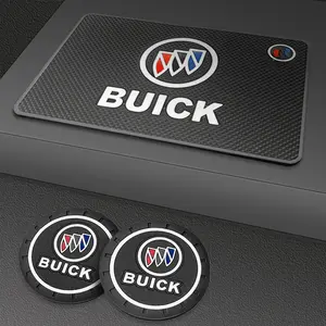 Multifunctional Rubber Car Anti-Slip Mat, Cup Holder Pad for Buick Regal Gs Gl6 Gl8 Avenir Lacrosse Riviera Envision Lesabre Veltie