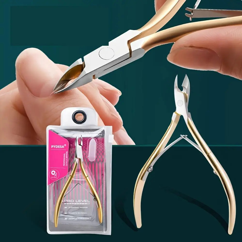 Professional Stainless Steel Cuticle Nipper, 1 Count Portable Durable Cuticle Scissors, Compact Manicure & Pedicure Tool for Dead Skin & Callus, Nail Care Tool, Nail Nippers, Nail Care Products