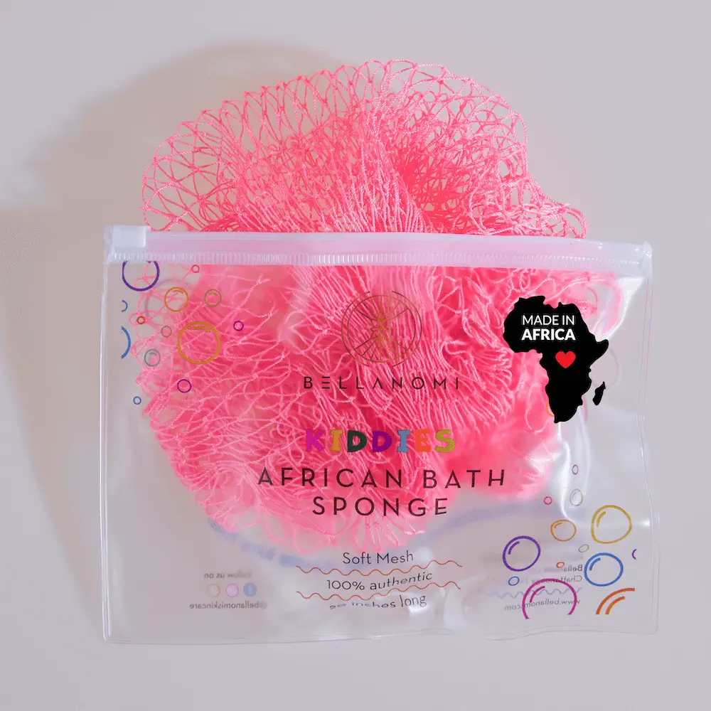 Bellanomi Kiddies African Net Sponge soft texture for gentle daily cleansing, quick drying, mini size