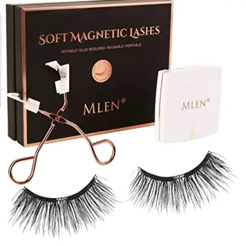 Mlen Soft Magnetic Lashes - Reusable, Portable, and Glue-Free Design for Easy Application and Long-lasting Wear
