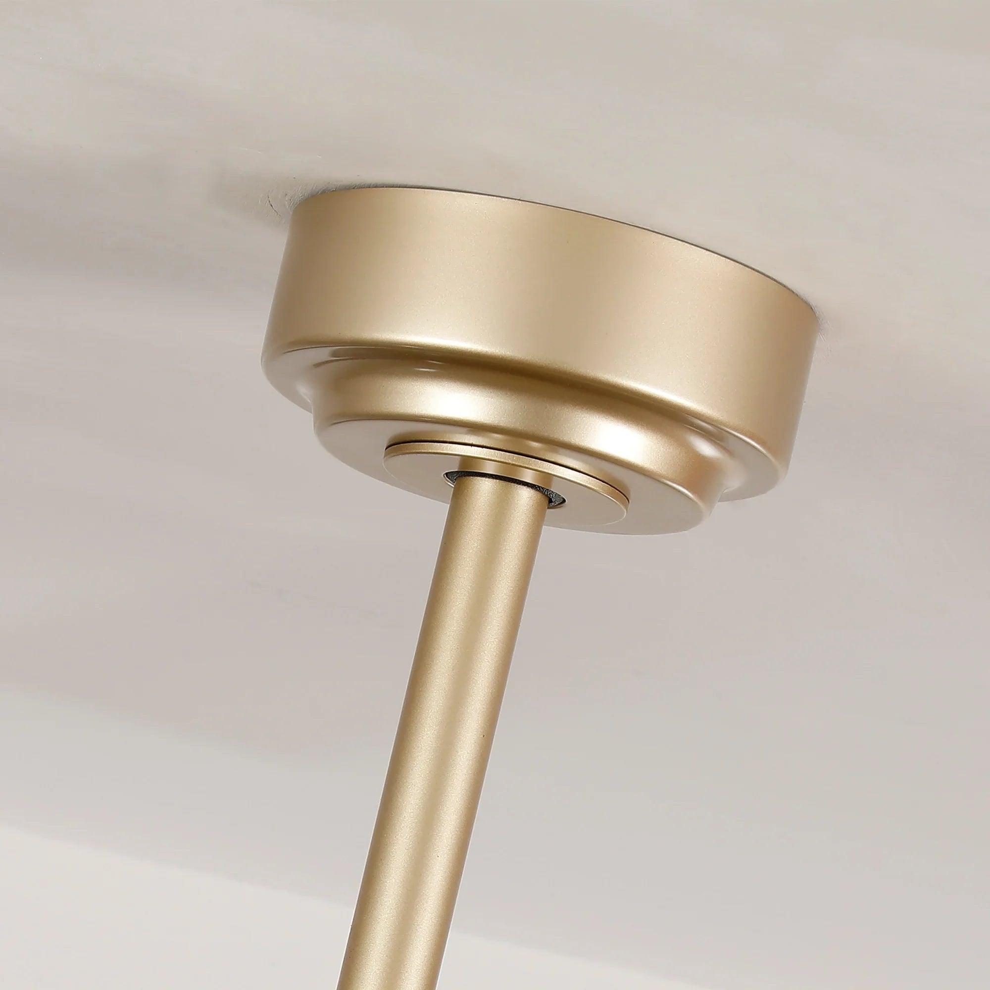 Elbe 72 Inch Modern Downrod Mount Ceiling Fan with Dimmable Light & Remote Control for Living Room