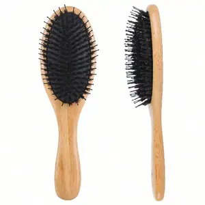 "Hair Brush - Boar Bristle Hair Brushes For Women Men Kid,Paddle Boar Nylon Bristle Hairbrush For Thick Curly Thin Long Wet Dry Hair, Smoothing Massage Detangling, Enhance Natural Shine & Health(Oval) "