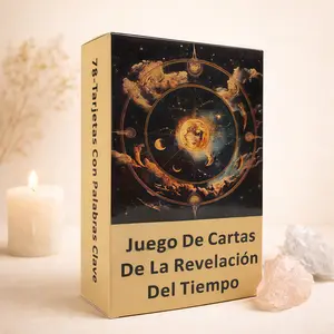 Spanish Time Reveal Tarot Deck 78 Cards, Keyword Oracle Cards, Meditation Divination Spiritual Guidance, Inner Exploration Future Insight