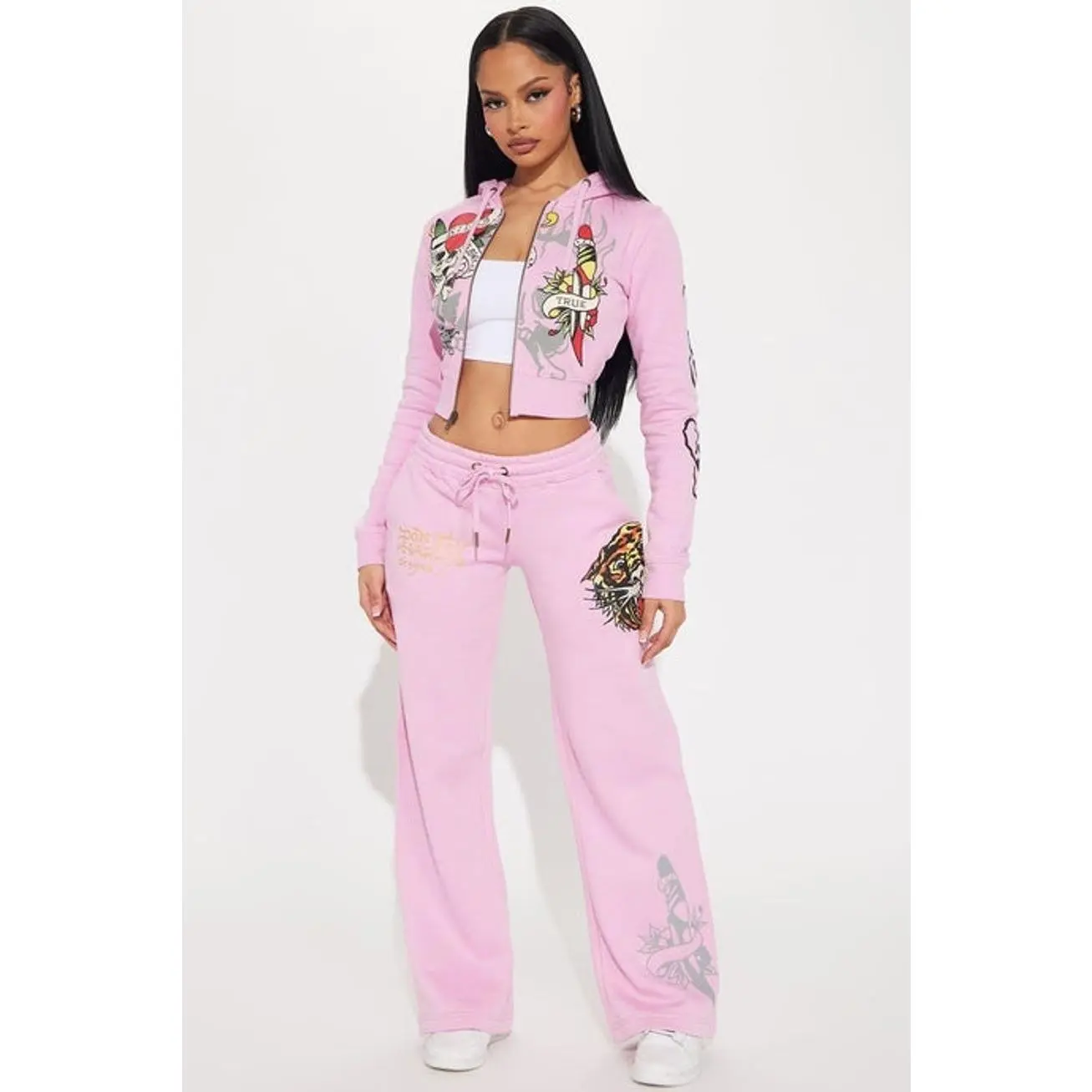 Ed Hardy Tiger Roar Pant - Pink 2