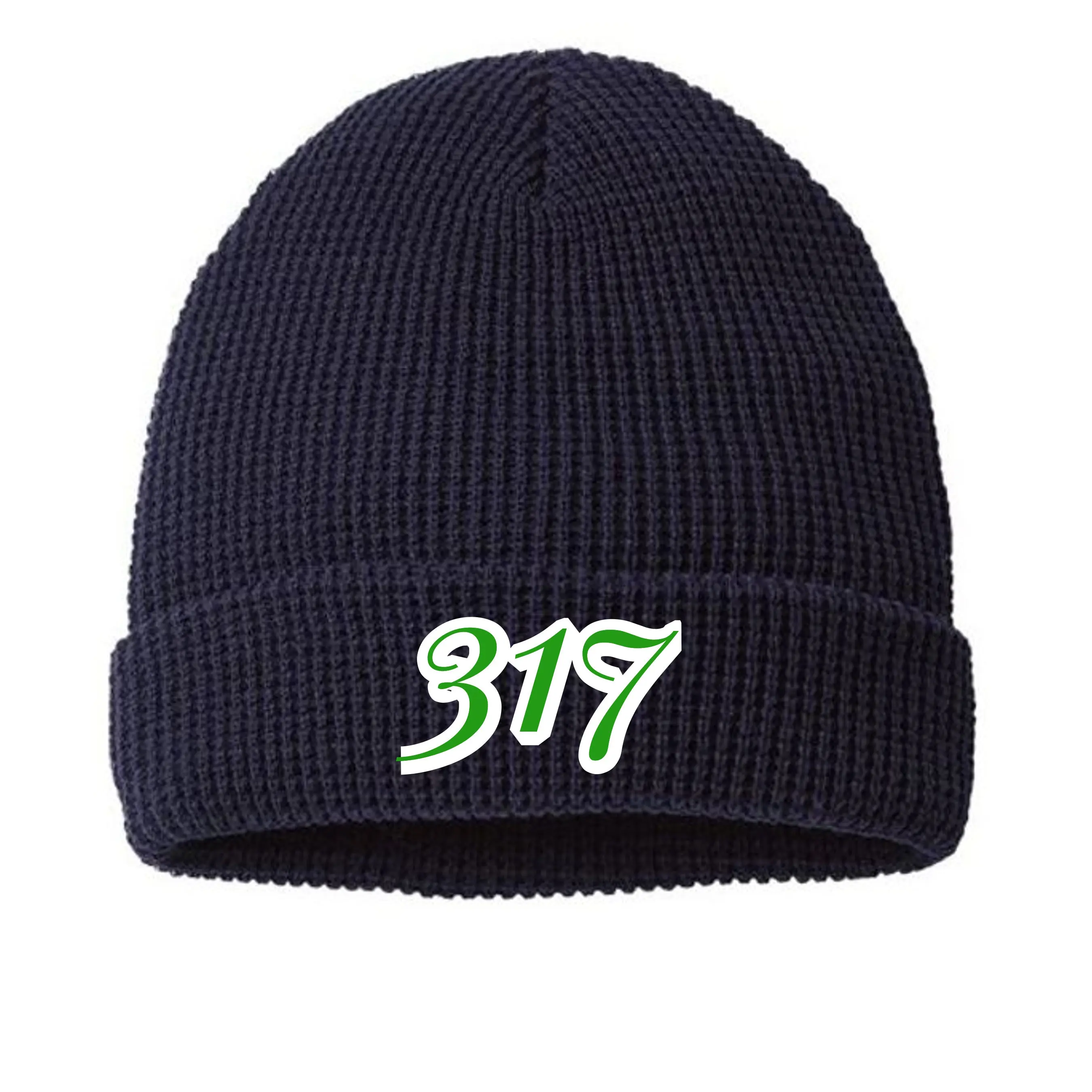 317 Area Code Beanie, Fashion Accessory Warm Hat for Daily Wear