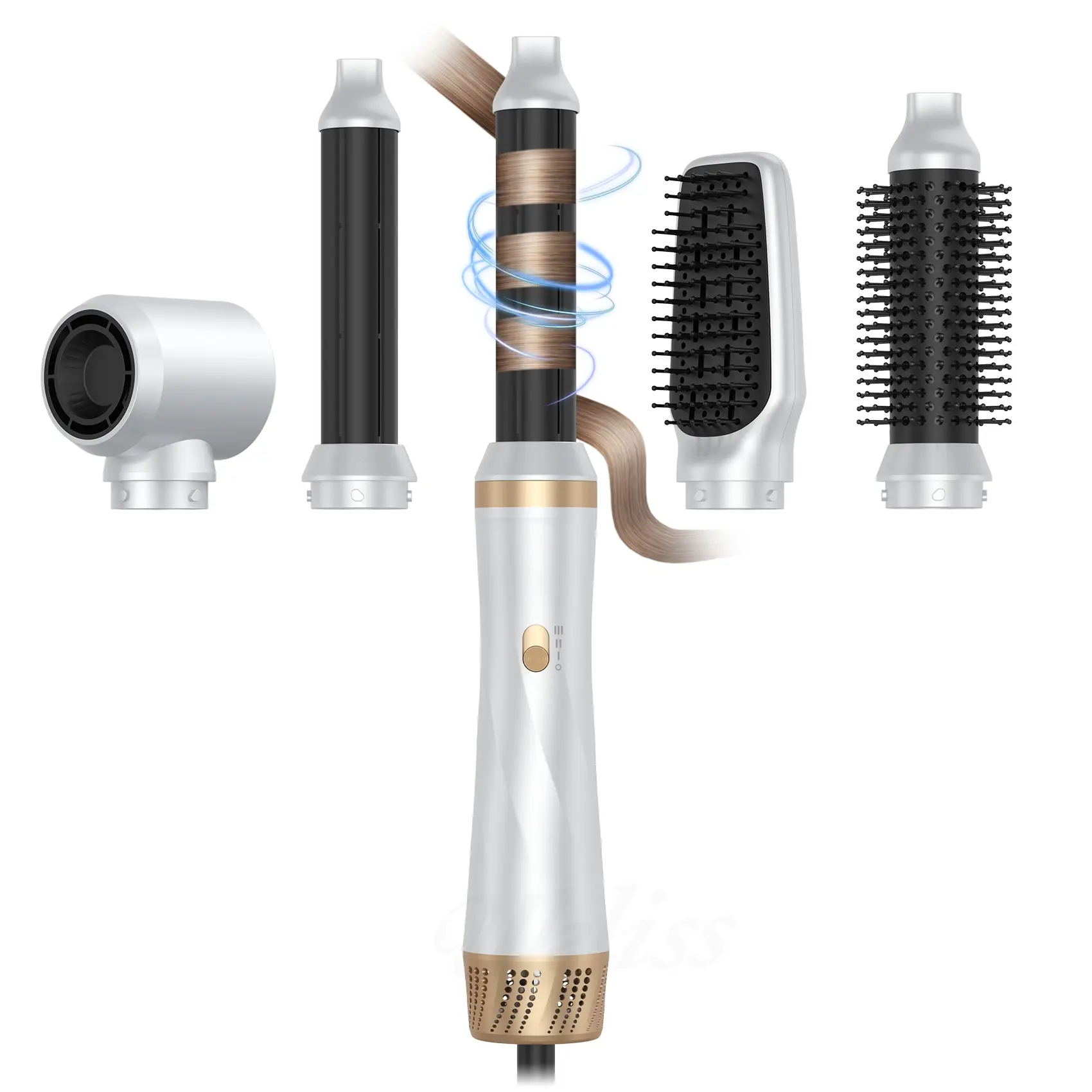 5 in 1 Hair Styler, Hot Air Styler Airstyler with Curl, Straighten, Volumise, Smooth and Hairdryer, Hair Styling Tools, Hair Styling Appliances for Women, Holiday Gift