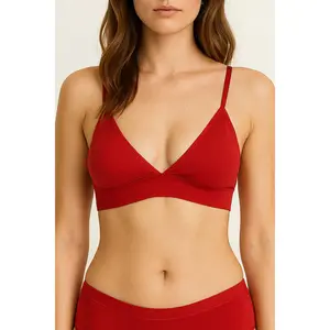 Wireless Triangle Cotton Bralette #32574