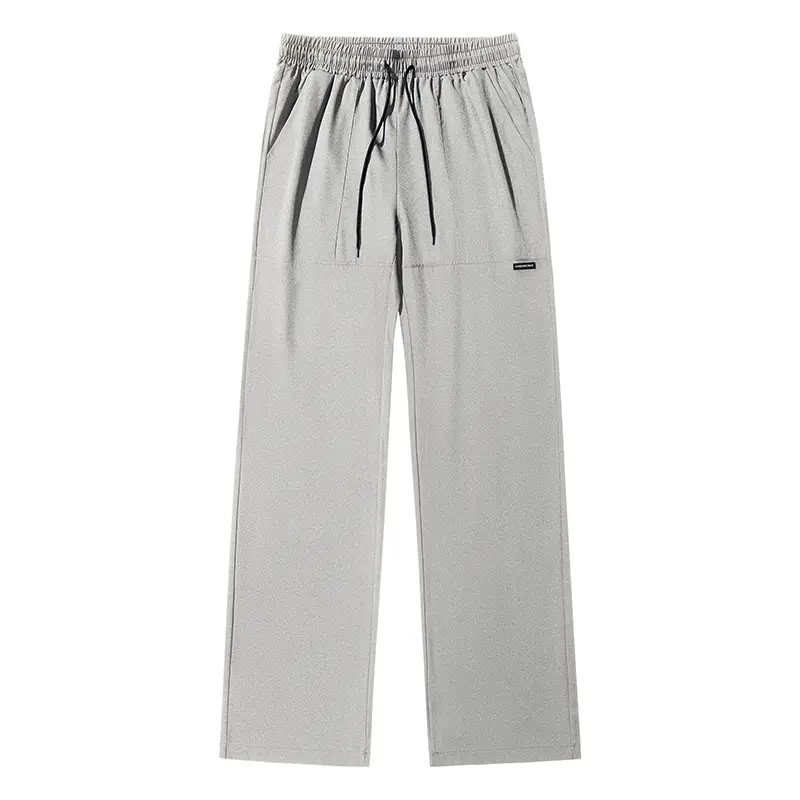 Athletic Pants for Men Women, Solid Color Loose Fit Breathable Streetwear Joggers with Pockets & Adjustable Drawstring Waist, Streetwear Outfits, Breathable Fabrics, Solid Colors, Year-Round
