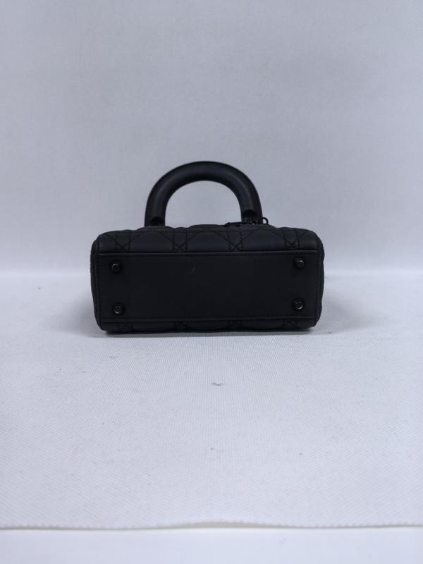 Pre-owned Dior leather Shoulder Bags Lady mini black