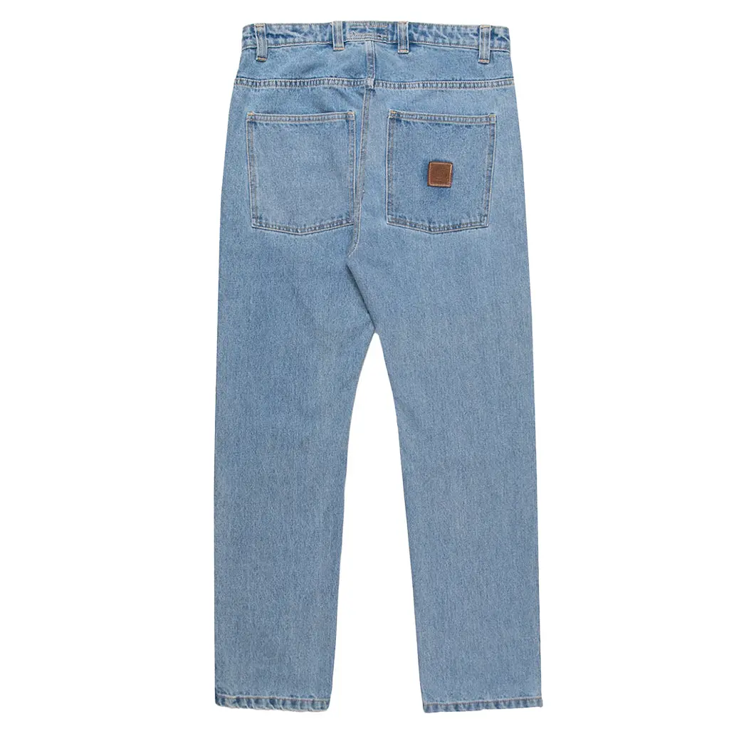 PRIMITIVE APPAREL Men's Plain Mid-Waist Skateboarding Denim Jeans - Classic 5-Pocket, Full-Length, Denim Fabric, for Streetwear & Casual Wear, All Seasons, Cold Wash & Machine Washable, Standard Sizes
