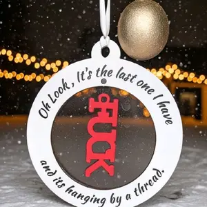 Snarky Holiday Ornament Christmas Decor for Festive Seasonal Fun