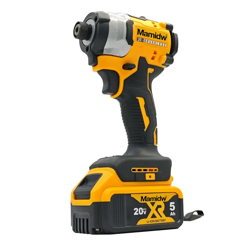 Cordless Impact Screwdriver - Dewalt 20V Battery Compatible (Battery Not Included), 2-in-1 Lightweight Brushless Impact Drill Set, 1/4-in Quick-Release Hex Chuck, LED Light, High Torque Lightweight Cordless Drill for Construction Finishing