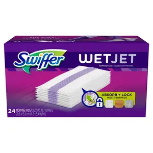 Wet Jet Cleaning Refill Pads Unscented 24-Count - Compatible with Wet Jet Cleaning Tools
