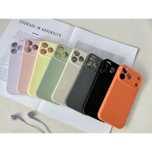 Liquid-Smooth Skin-Feel TPU Phone Case for Students & Young Professionals Drop-Proof Protection Shockproof for iPhone 17 Pro Max 16 15 14 Plus 13 12 11 Cellphone