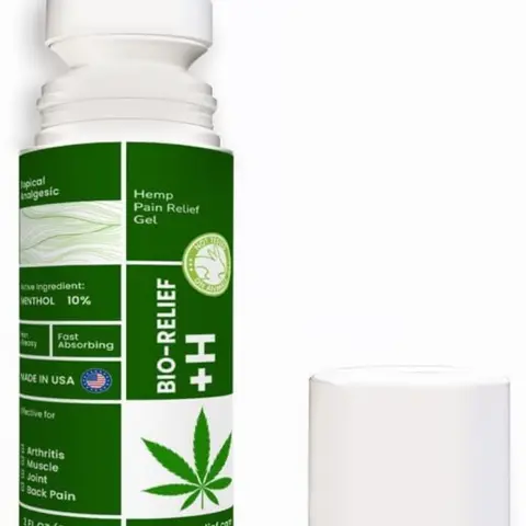 BIO-RELIEF Fast-Acting Hemp Pain Relief Roll On - Highly Effective, Cool & Topical Pain Relief Extra Strength for Arthritis, Muscle, Joint & Back – Easy Roll On Maximum Strength, Made in USA Healthcare Therapy