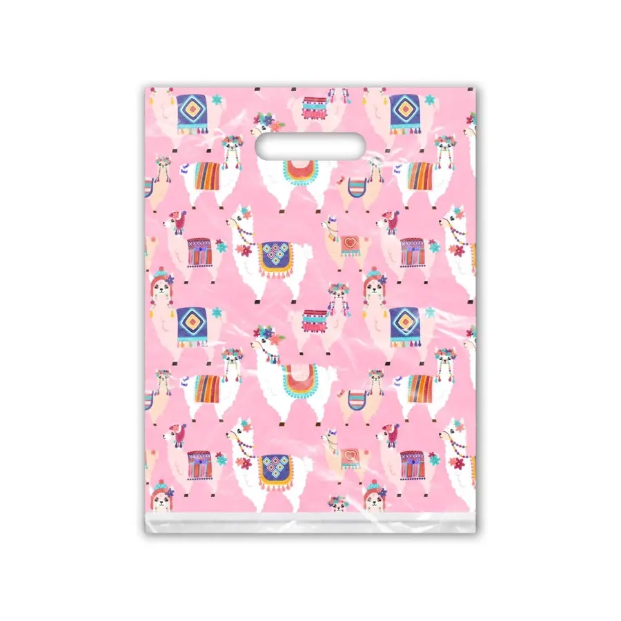 Fancy llamas 9x12 merchandise bag set of 10
