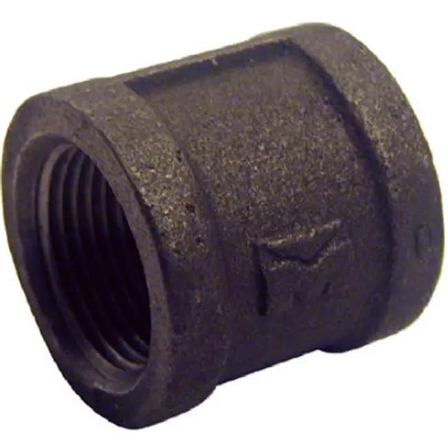 Pannext Fittings B-CPL15 1.5 in. Black Equal Coupling