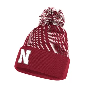adidas Mens Nebraska Cornhuskers Players Cuff Beanie  - Multi