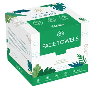 Ditoi Daily Use Disposable Facial Towel - Soft Dry Wipes Pack for Unisex, Tencel Material, 10" x 12" inches