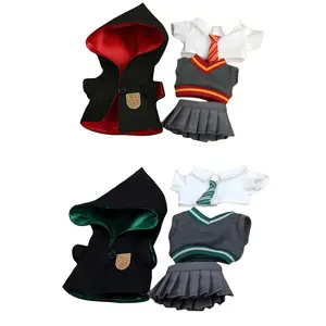 Wizard Labubu Costume Set Full Outfit (Robe Sweater Shirt Skirt Tie) for 17cm Doll Perfect for Party & Cosplay