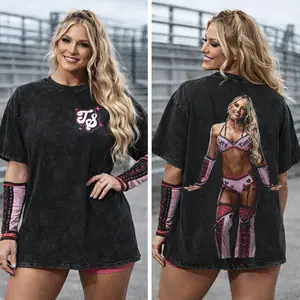 WWE Tiffany Stratton Youth Black Tee – Showcasing Breakout Career, NXT Women’s Championship Glory, Elite Athleticism, Confident Persona & Rapid Rise to Stardom, Premium 230gsm Cotton Streetwear for Young Wrestling Fans
