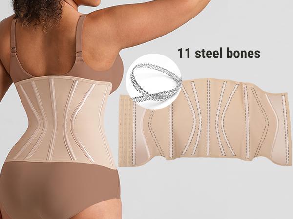 FeelinGirl Women's Tummy Control Waist Trainer Corset Reflective Comfortable Fabrics Adjustable Hooks Waist Cincher SpringStatements FeelinGirl Women's Tummy Control Waist Trainer Corset Reflective Comfortable Fabrics Adjustable Hooks Waist Cincher SpringStatements