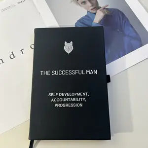 2026 Daily Goal Setting & Accountability Journal for Men, A5 Self-Mastery Discipline & Personal Growth Planner, Cute Cartoon Design Notebook with Magnetic Calendar, Expense Sheet & Electric Eraser for Bible Study (Office Stationery Organiser)