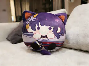 Raiden Shogun - Genshin Impact Round Plush Pillow