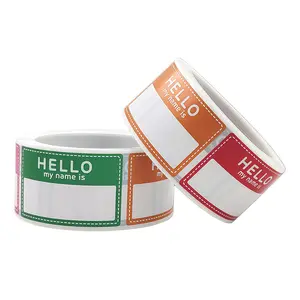 Colorful Name Tags for Office Meetings Teachers & Mailing, 5-Pack Labels 2.5x4 Cm, Ideal for Daily Use & Social Activities