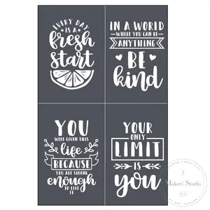 Fresh Start - Mesh Stencil 5.5x8.5