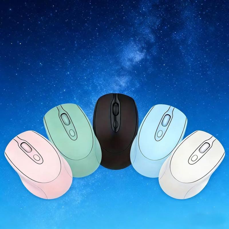 Rechargeable Wireless Mouse Dual Mode Connection 2.4GHz Bluetooth-compatible with USB Receiver, Three Dpi Settings 800/1200/1600, Ergonomic Design