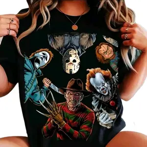 Horror Themed  Boxes- 2 T-Shirts and Tumbler horror lovers casual year round Everyday Top