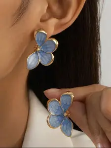 Hand-Painted Enamel Dripgold Earrings, Perfect for Daily Wear, Ideal Birthday Gift, Mother's Day Surprise, for Girlfriend or Daughter