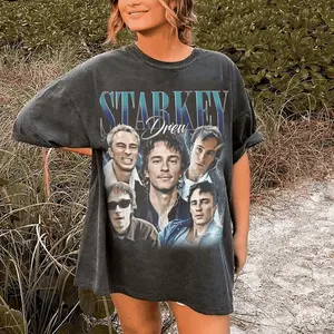 Limited Drew Starkey Vintage Shirt, Drew Starkey Vintage Shirt, Drew Starkey Homage Shirt Unisex Crewneck T-Shirts, , S, Unisex Cotton Graphic T, Unisex Cotton Shirt