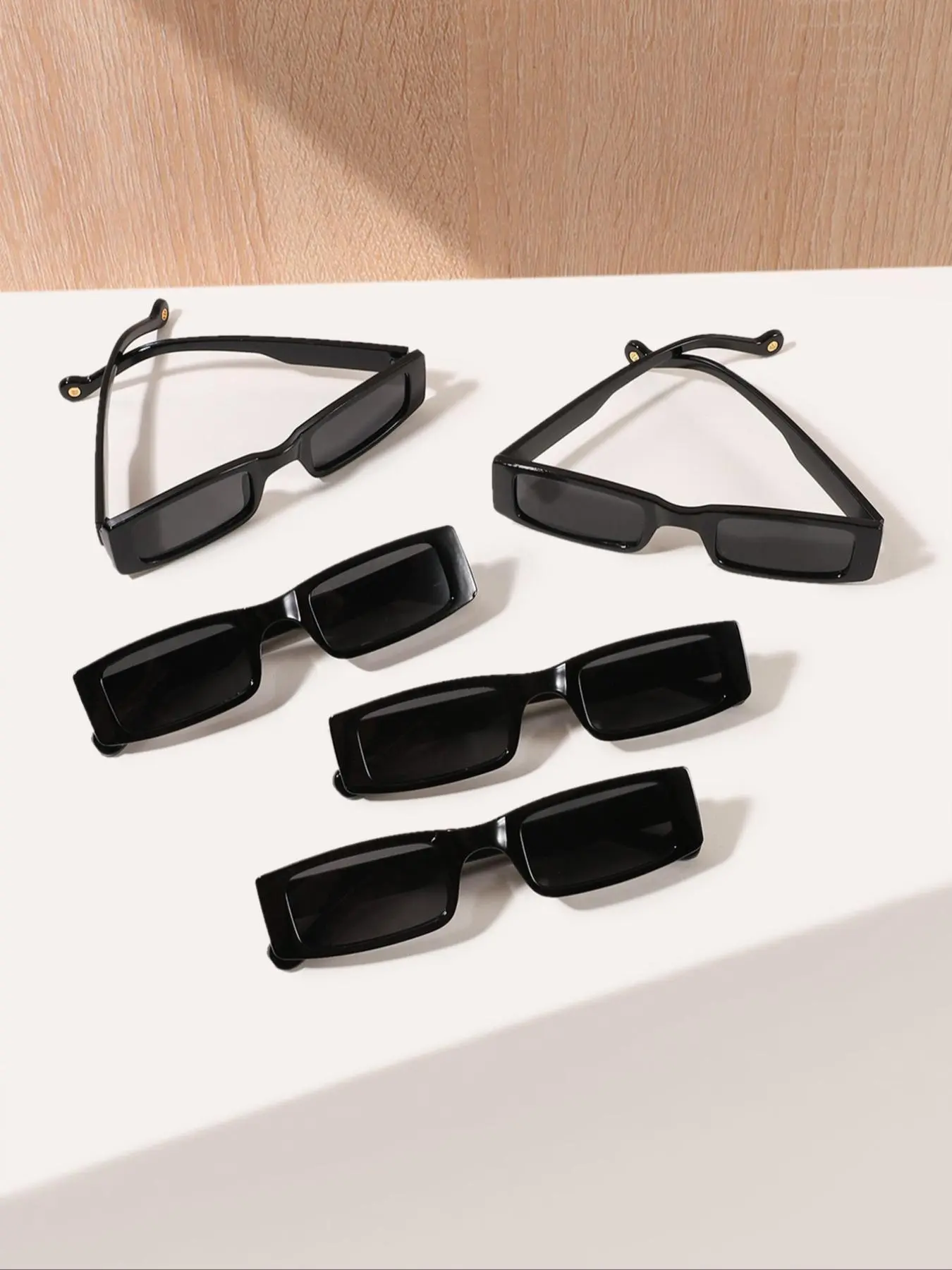 Vintage Tinted Lens Sunglasses, Trendy Casual Rectangle Frame Sunglasses for Everyday Use, Fashion Accessories for Outdoor Activities, Trendy Styling Sunglasses, Rectangular Sunglasses