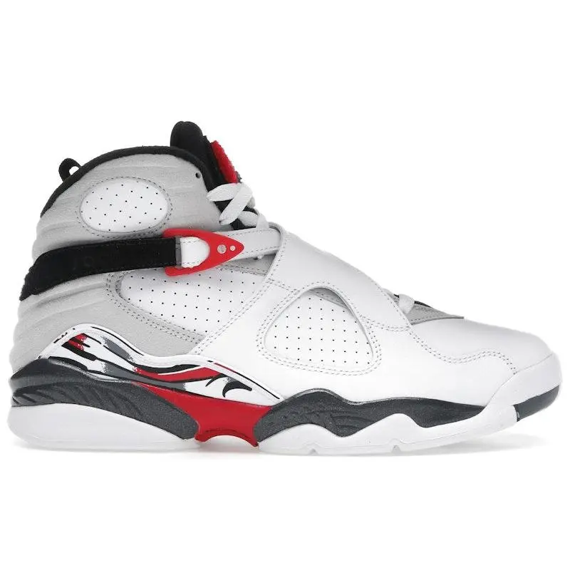 Jordan Men's 8 Retro White True Red (2025) Basketball Shoes, from StockX
