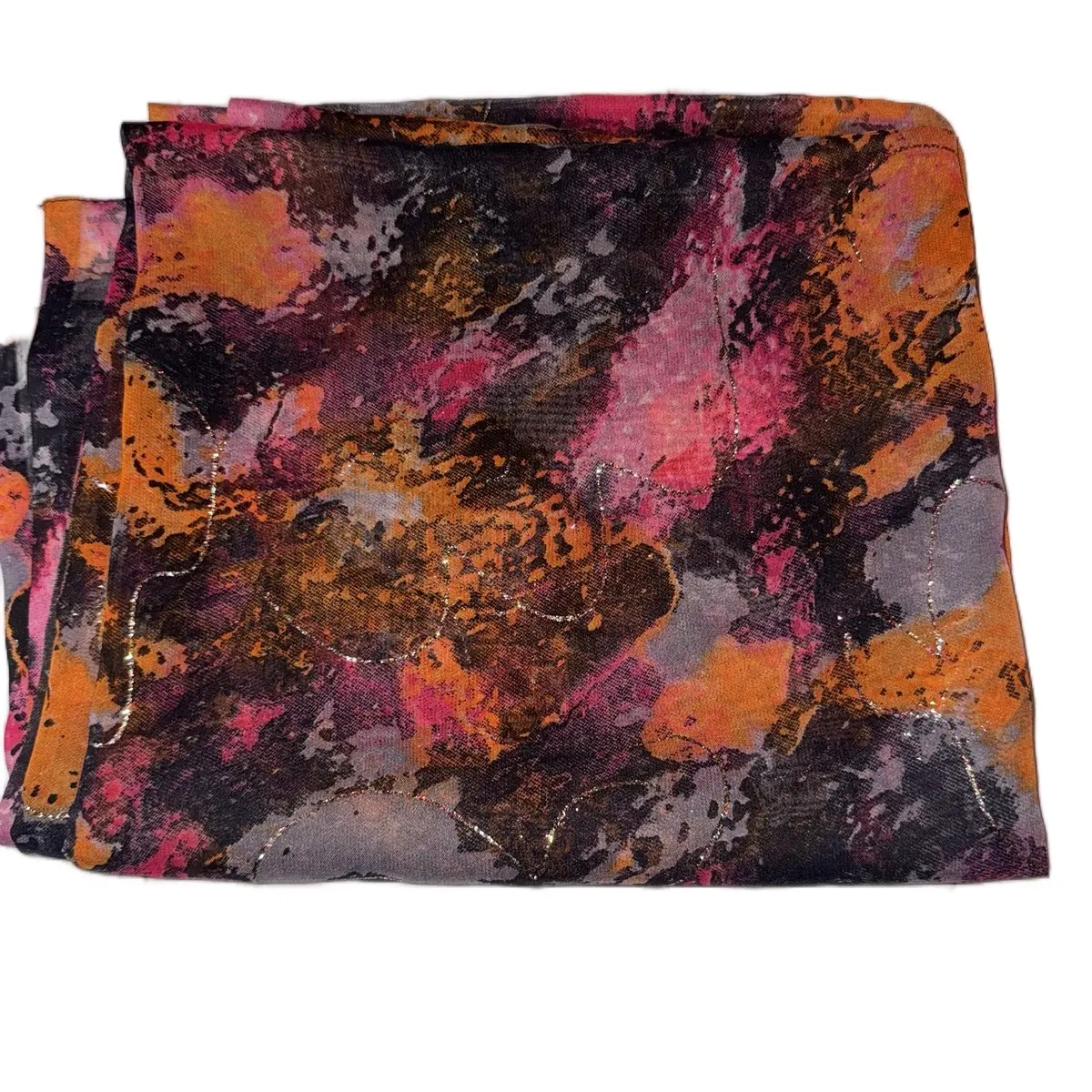 Printed Hijabs Brimming Chiffon Silk Muslim Premium Ombre Marble Water Print Shawl Hijab Scarves Qamaaro Qurux Badan vela instant