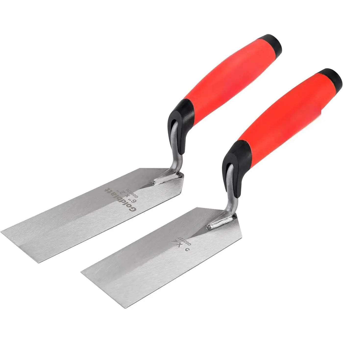 Industries Margin Trowel set, 6"X2" & 5"X2", Professional Masonry Flooring Tool for Concrete, Cement, Tile