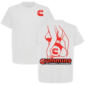 Sexy Lady Cummins Turbo Diesel 2 Sided T-Shirt, Cummins Shirt, Perfect For Truck & Car Enthusiast, Full Size, Full Color