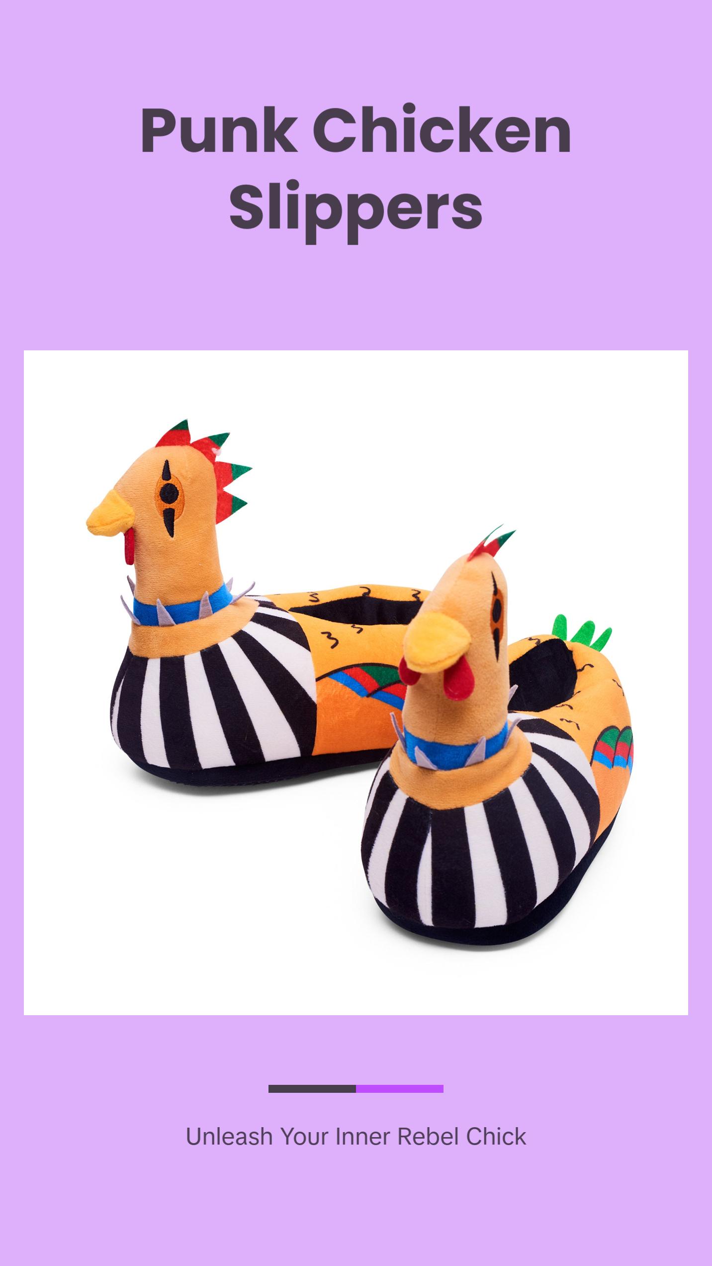 Coddies® Punk Chicken Slippers