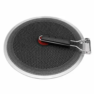 34cm Inch Hybrid Nonstick Griddle Pan, Flat Grilling Skillet with Honeycomb Stainless Steel Surface, Korean BBQ Pan for Pancakes, Omelets, Crepes, Tortillas, Flatbreads & More, All Cooktops
