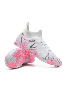 New Breathable Soccer Shoes Football Field Boots Fg/ag Long Studs, Anti-Slip Outdoor Indoor Sports Shoes, Durable Ankle Protection, Multiple Colors Available