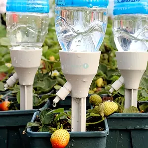 5pcs Self-Watering Spike Garden Accessories Set, Automatic Drip Irrigation Kits with Adjustable Flow, Battery-Free Plastic Watering Devices for Indoor & Garden Plants, Compatible with Standard European-American Threaded Bottles
