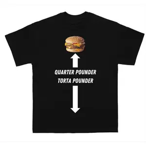 Men's Cotton Soft Round Neck Short-Sleeve Loose T-Shirt - Streetwear Top, Sports Casual Menswear, Torta Pounder Meme Design, Simple Gift for Pet Lovers