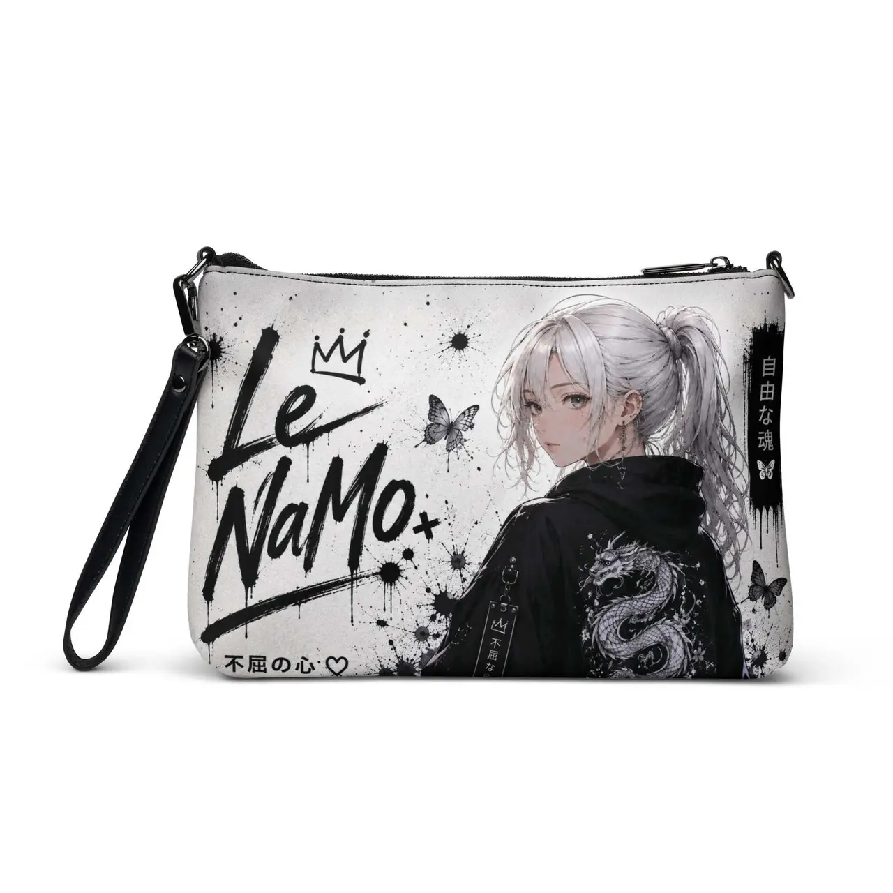 Le NaMo Silver Dragon Resolve Crossbody Bag