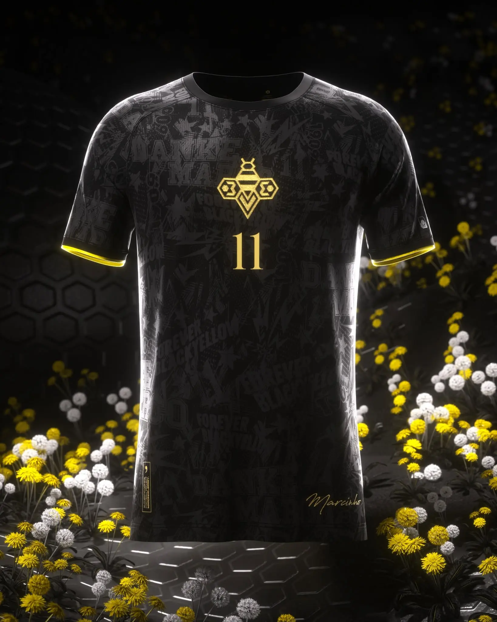 Premium Black Football Jersey, GER Team International , Retro Soccer Shirt
