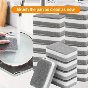 20 Pcs Dual-Sided Cleaning Sponges, High Absorbent Scrubbers, Dishwashing Sponge for Kitchen & Bathroom Use, Durable Non-Scratch Polyester Material