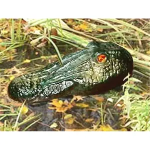 212 MAIN Floating Alligator Head Decoy, 25-in Gator Guard with Mirrored Eyes, Outdoor Bird Deterrent for Office & School Supplies, Freely Movable, Floating Decoy