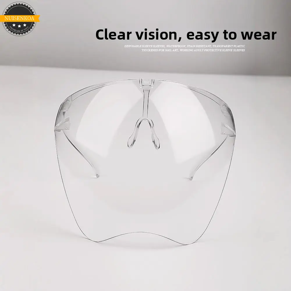 Nail art dust-proof and anti fog mask, high-definition transparent acrylic full face hood, exclusively for nail salons outdoorfun Face Covering Reusable Mask nail tech supplies nails supplies Protective Masks Reusable Mask