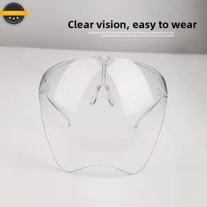 Nail art dust-proof and anti fog mask, high-definition transparent acrylic full face hood, exclusively for nail salons